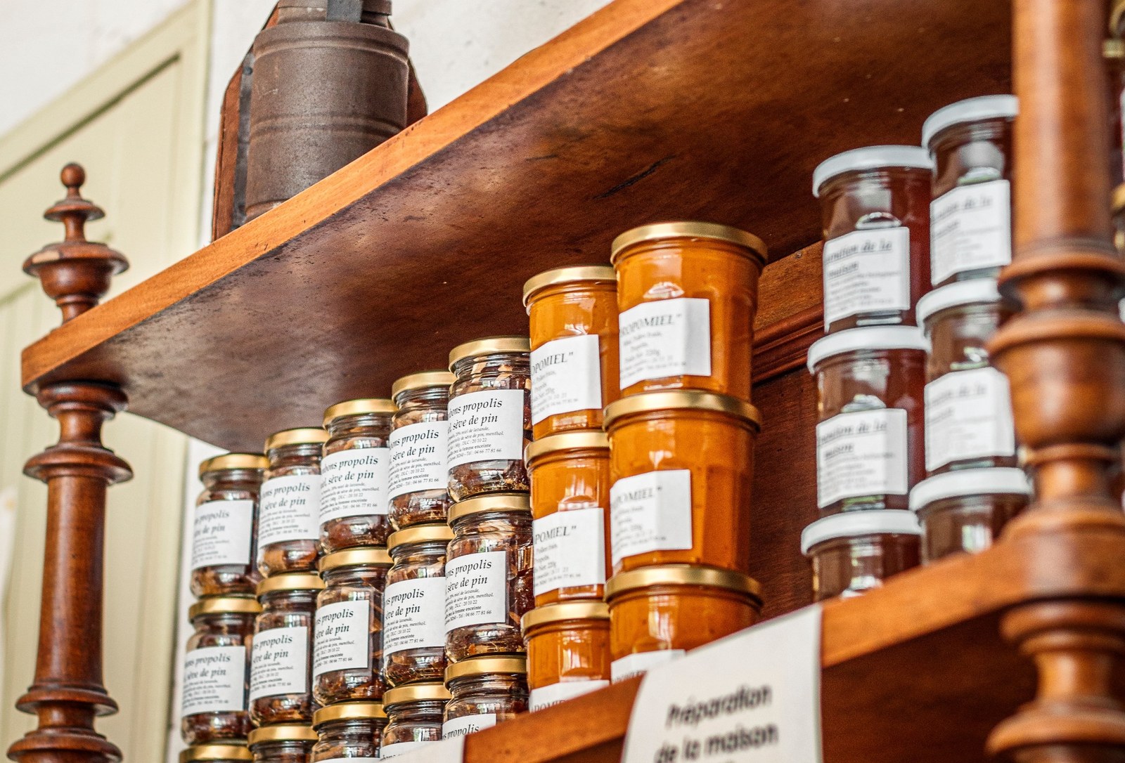 Pots de miel artisanal
